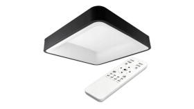 Lampa Sufitowa Plafon Led Żyrandol Galaxis Aries 54W 3000K-6500K Czarny + Pilot