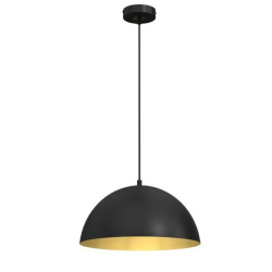 Lampa wisząca BETA BLACK/GOLD 1xE27 35cm MLP7896 Milagro