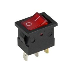 Przełącznik klawisz podś. 12V 15A 2-poz 1-tor 1xNO MK1012C czerwony / 2404