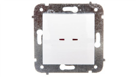 Carla Łącznik Pojedynczy Z Podświetleniem Biały 1723-10