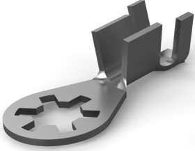 Uninsulated ring cable lug, 1.3-3.0 mm², AWG 16 to 12, 4.39 mm, M4, metal, 63698-1