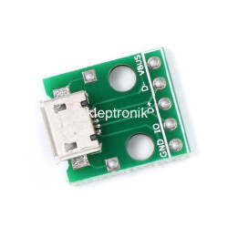 Gniazdo micro USB do płytki prototypowej TYP2