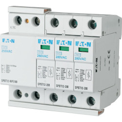 Ochronnik przepięciowy Trzy-fazowy, 12.5kA, 1,5kV, montaż Szyna DIN, Eaton xPole - SPBT12