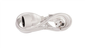 Przedłużacz 1-Gniazdo Z/U 2M /H05vv-F 3X1/ Biały P0112