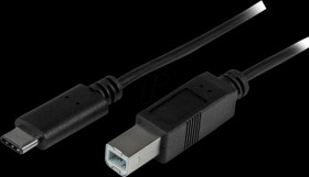 USB2CB1M 1m USB C to USB B Printer Cable USB 2.0