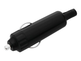 Wtyk zapalniczki samochodowej czarny 12V CB-80197