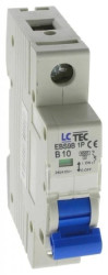 Wyłącznik instalacyjny nadprądowy nadmiarowoprądowy 1P 1M B 10A 6kA 490495 EBS9B