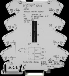 857-810 Temperature-measuring transducer - thermocouples type J, K