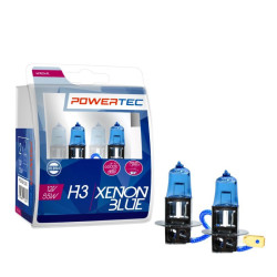 Żarówka H3 12V Xenon Blue 55W PowerTec DUO Zestaw 2 Sztuki, 6000K