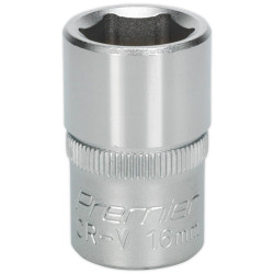 Sealey S1216 Walldrive Socket 16mm 1/2&quot;sq Drive