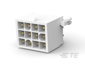 Listwa stykowa PCB 12-pinowe MATE-N-LOK raster: 4.14 mm Pionowy 3-rzędowe TE Connectivity Płyta600 V W osłonie