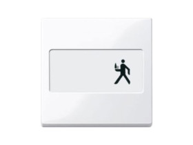 MERTEN SYSTEM M Klawisz pojedynczy z polem opisowym biały active MTN432325 SCHNEIDER ELECTRIC