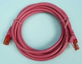 U/UTP 6e 3,0mb RÓŻOWY CCA PATCHCORD