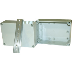 Hylec DN15E Grey General Purpose ABS Enclosure 100x125x175mm Grey Lid