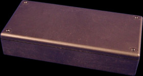 ABS enclosure, (L x W x H) 220 x 110 x 44 mm, black (RAL 9005), IP54, 1599RFIHBK