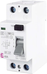 Wyłącznik różnicowoprądowy 2P 40A 0,03A Typ F EFI-2 F 40/0.03 002062528