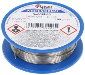 Drut lutowniczy CYN-0.90/100