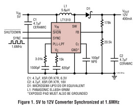 1.5A Boost DC/DC Converter with Phase-Locked Loop