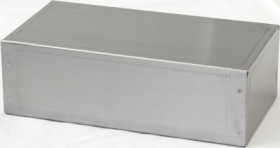 Aluminum enclosure, (L x W x H) 241 x 127 x 76 mm, natural, 1444-9553