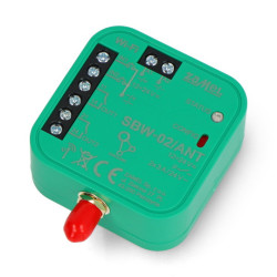 Zamel Supla SBW-02/ANT - 2-kanałowy dwukierunkowy sterownik bramy 12V/24V WiFi z anteną zewnętrzną - aplikacja Android/iOS