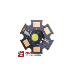 Dioda LED 3W Niebieska GWIAZDA 18-24lm 120° 800mA 3V