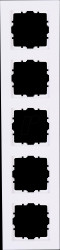 402913001 HK07 - 5-way cover frame, Arctic white