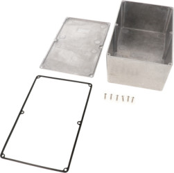 Aluminum die cast enclosure, (L x W x H) 188 x 120 x 82 mm, natural, IP65, 1590WE