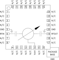 180° Analog Phase Shifter SMT, 2 - 20 GHz
