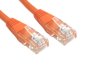 Kabel Ethernet Cat6 długość 0.5m Z zakończeniem RS PRO PVC l. żył: 8 średnica 5.5mm