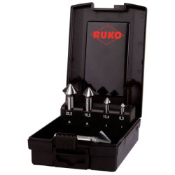RUKO 102891RO ULTIMATECUT 4S Countersink Set 5-Piece HSS Cylinder Shank