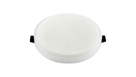 Plafon Okrągły Podtynkowy Wpuszczany Led 15W 1500Lm 6400K Ip20 Biały Barwa Cw...