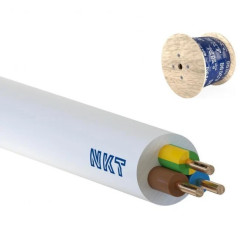 Przewód YDY żo 3x1 450/750V biały /bębnowy/