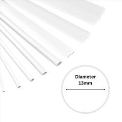 13mm x 1.2m White Heat Shrink Sleeve