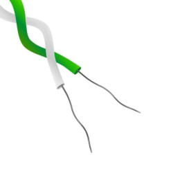 Przewód termoparowy K, -75 → +260 C., dł. 10m, izolacja: PTFE, 1-żyłowy, RS PRO