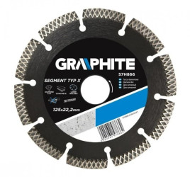 Tarcza diamentowa 200x25.4 mm segmentowa wysokość segmentu 8 mm 57H870