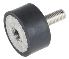 Podstawka antywibracyjna M10 średnica 40mm wysokość całkowita 20mm Cylinder męski-żeński