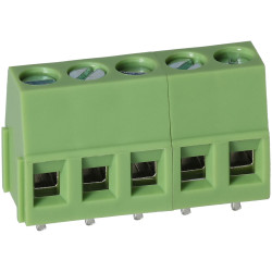 TruConnect 212224 5.0mm 5 Way Rising Clamp Terminal Block