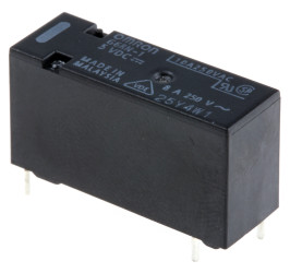 Przekaźnik mocy 5V dc SPDT Omron, montaż PCB 114Ω Otwór przezierny