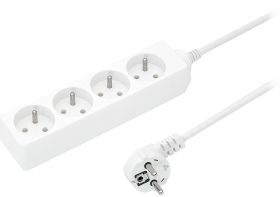 Przedłużacz sieciowy 4 gniazdowy z uziemieniem 3680W 1,5m