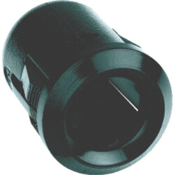 Socket, plastic, black, for LED 8 mm, RTF 8080