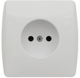 KOS1 Gniazdo pojedyncze b/u białe 110431