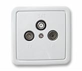 Gniazdo antenowe G-A/TV+R+SAT/NT