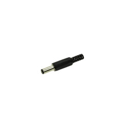 Wtyk DC 5,5/2,1 prosty lutowany plastik
