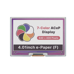 4.01" ACeP 7-Colour E-Paper Display HAT for Raspberry Pi