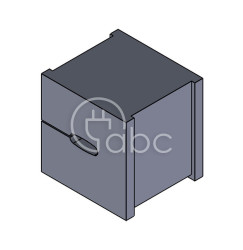 Moduł uszczelniający KT specjalny, mały, KT Tele1, z otworem, RJ12, 41257