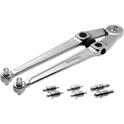 Facom 117.B Key for Front Hole Nuts Chrome-Plated Adjustable 245mm