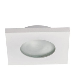 Oczko podtynkowe kwadratowe Lagos białe IP65 1xGU10 Light Prestige