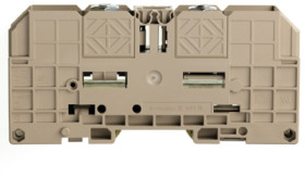 Bolt terminal, bolt connection, 70 mm², 2 pole, 192 A, 8 kV, dark beige, 1029400000