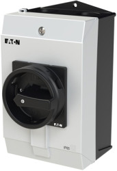 Main switch, rotary actuator, 3 pole, 25 A, (W x H x D) 100 x 180 x 115 mm, surface mounting, 207295