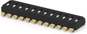 DIP switche, Off-On, 12 pole, straight, 0.025 A/24 VDC, 2-2319848-1
